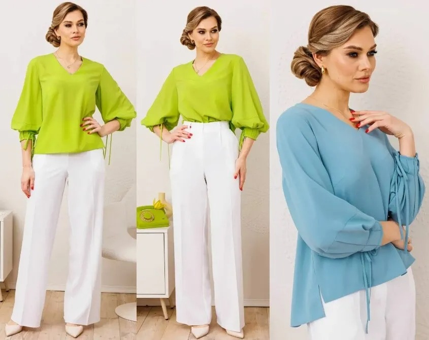 Комплект, блуза, брюки Мода Юрс 2853