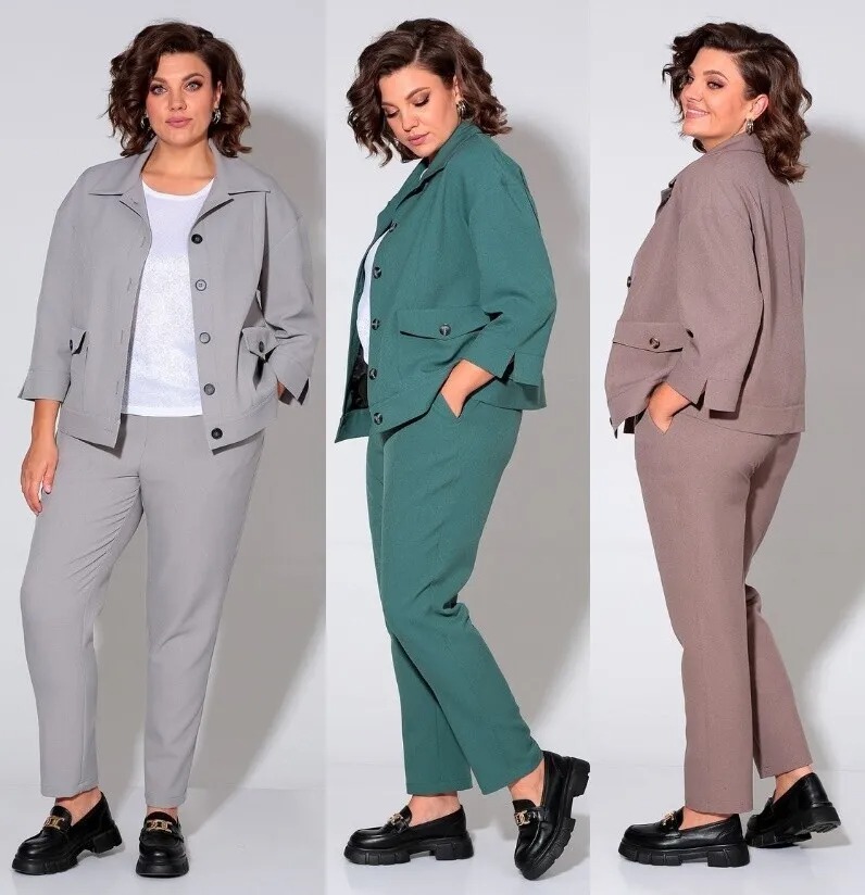 Комплект, костюм, жакет, брюки Liona Style 881