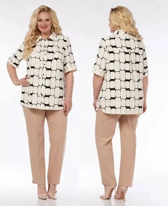 Комплект, блуза, брюки Элль-Стиль 2062/1