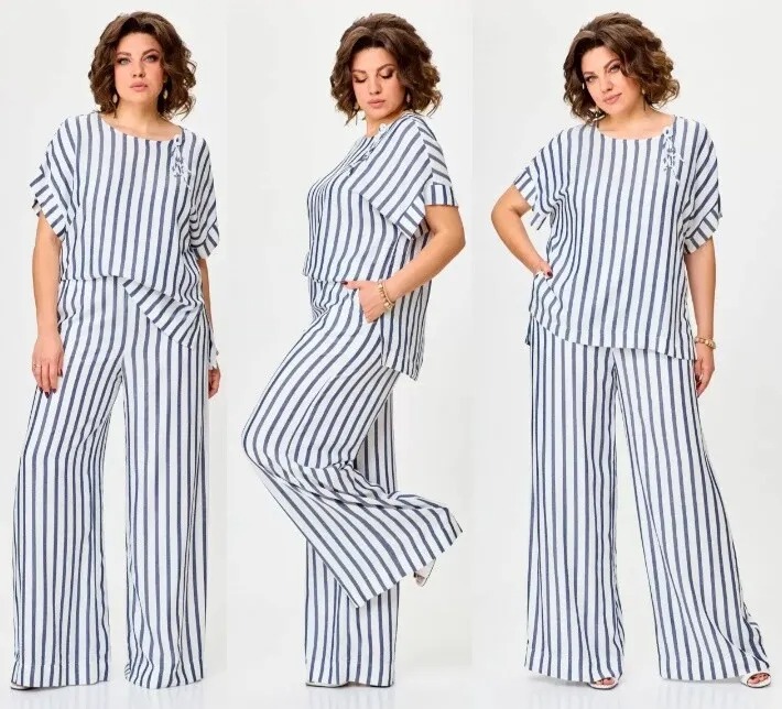 Комплект, брюки, блуза Michel Chic 1384