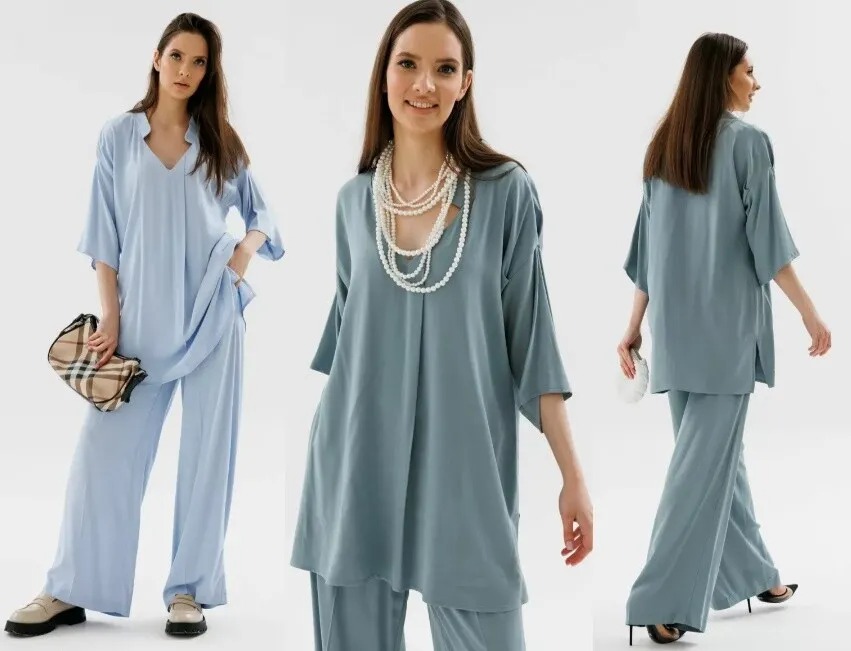 Костюм, блуза, брюки NikVa 562