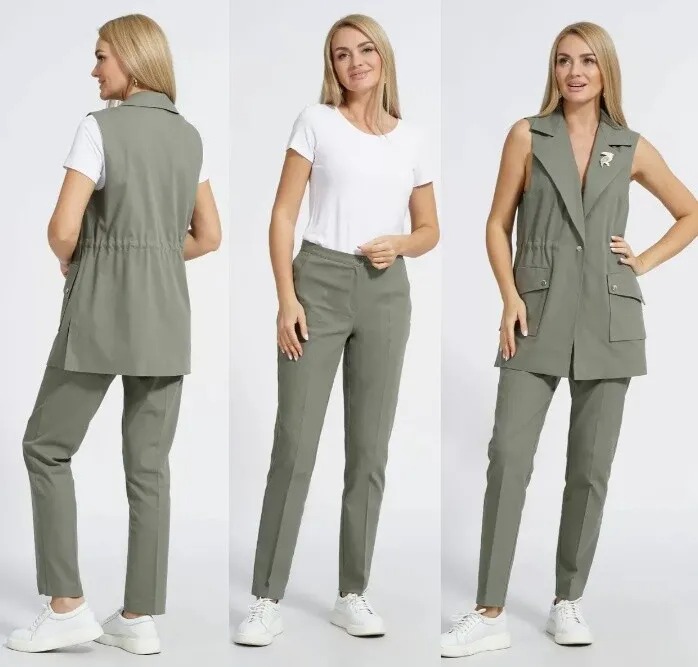 Костюм, жилет, брюки, блуза Alani Collection 2309