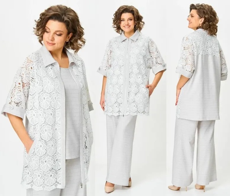 Костюм, кардиган, топ, брюки Svetlana-Style 2119