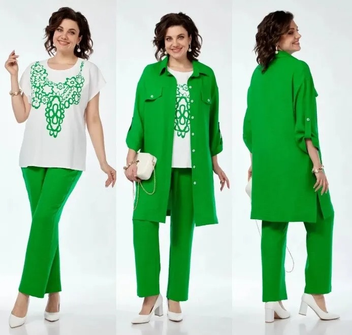 Комплект, кардиган, топ, брюки Grace for you 304