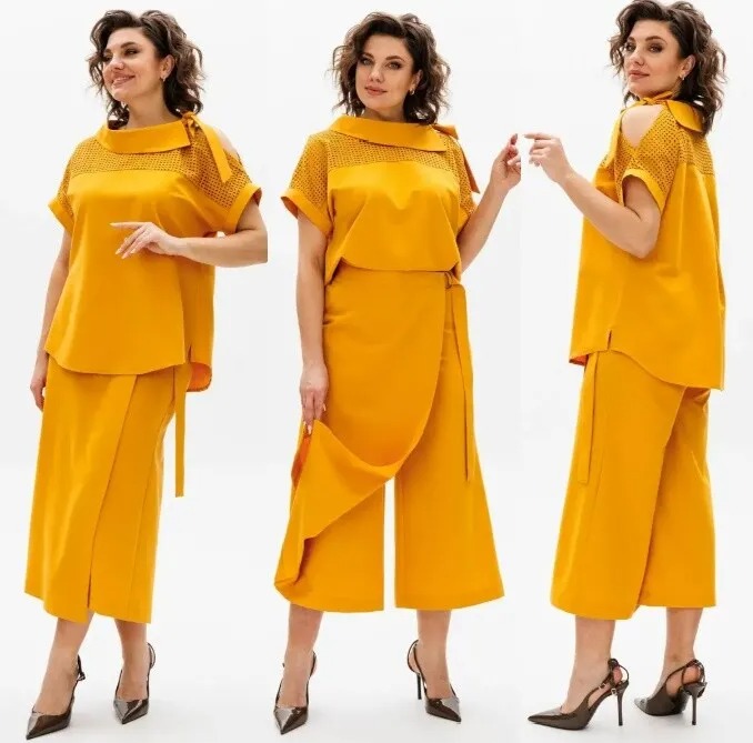 Комплект, блуза, брюки, блузка Michel Chic 1418