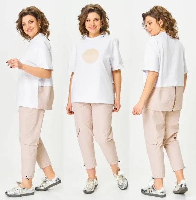 Комплект, футболка, брюки Michel Chic 1414Б