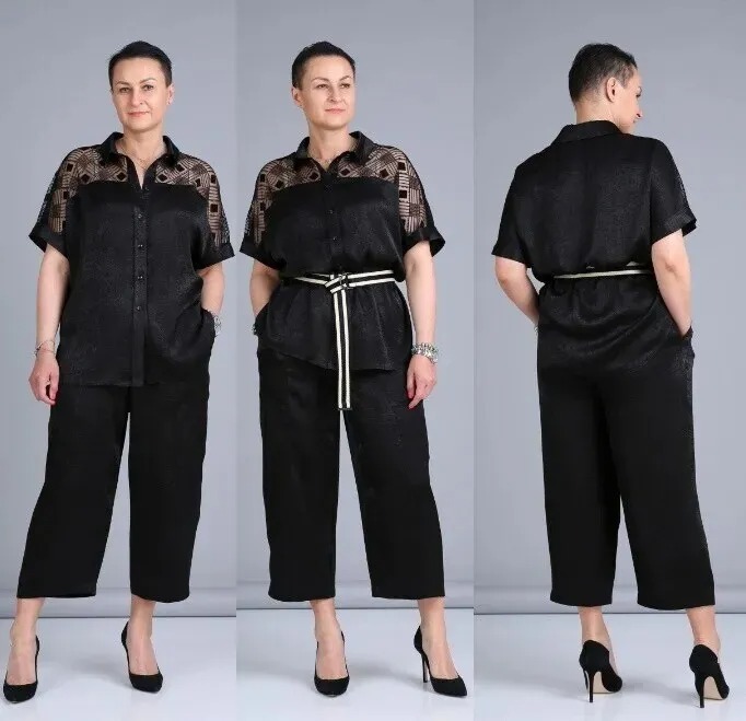 Костюм, блуза, брюки ZigzagStyle 391
