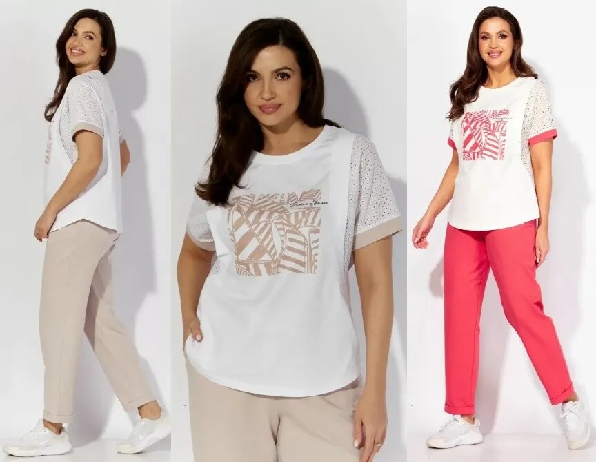 Комплект, блузка, брюки Taier 1365-2