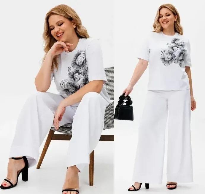 Комплект, брюки, футболка Michel Chic 1368Б