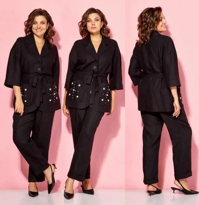 Костюм, жакет, брюки AVA Fashion М-120
