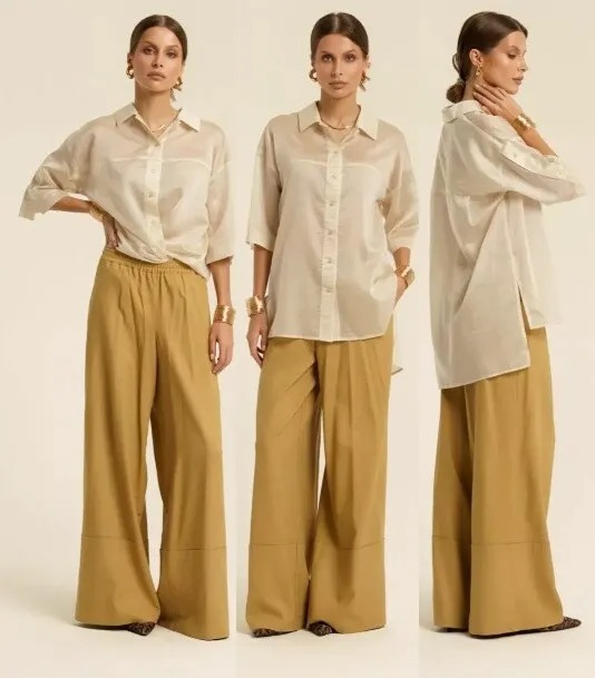 Комплект, блуза, брюки Deesses 2389