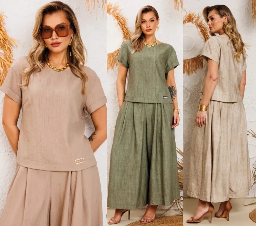 Комплект, блуза, брюки, юбка Agatti 5755