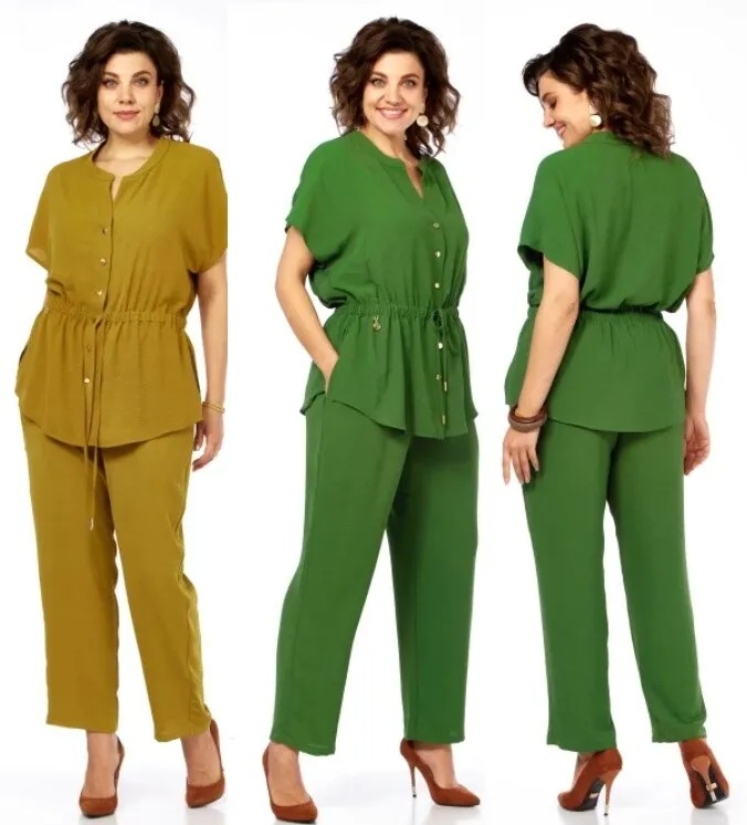 Комплект, блуза, брюки Diamant 2067