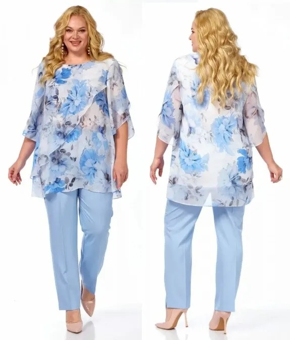 Комплект, блуза, брюки Элль-Стиль 2388/1