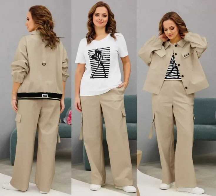 Костюм, жакет, брюки, топ Invite 6086К