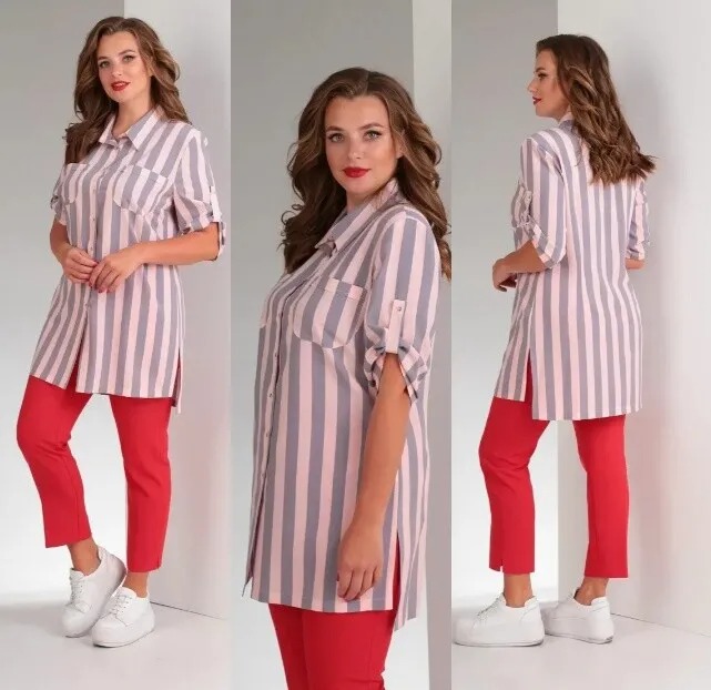 Костюм, блузка, брюки Amori 8027