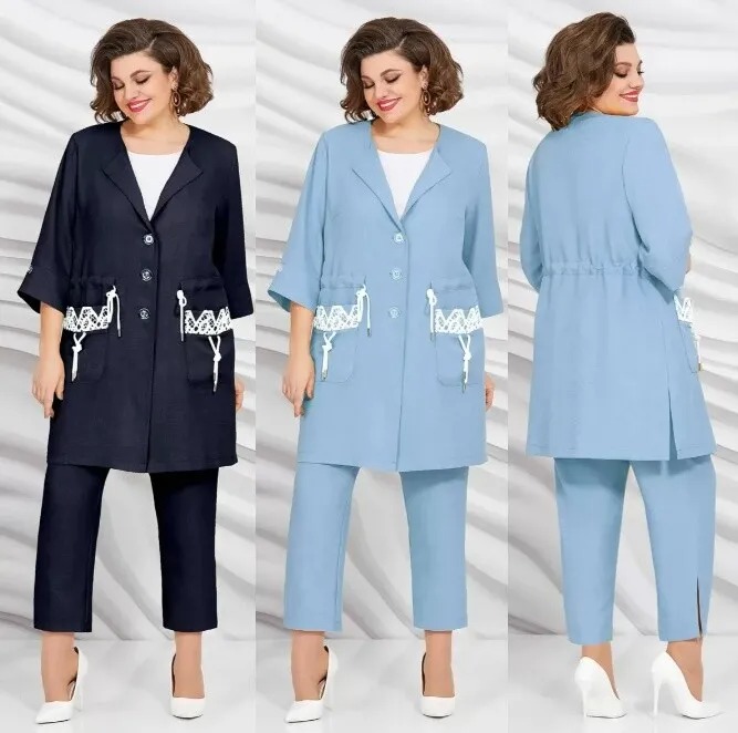 Комплект, жакет, брюки, майка Mira Fashion 5396