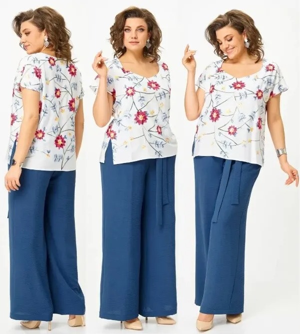 Комплект, брюки, блузка Andina City 9076-25