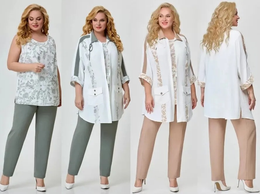 Комплект, кардиган, топ, брюки Svetlana-Style 1629