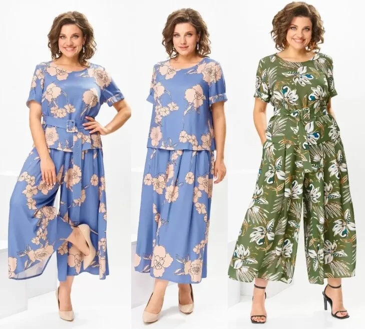 Костюм, блузка, юбка, брюки, блузон Romanovich Style 2-2704