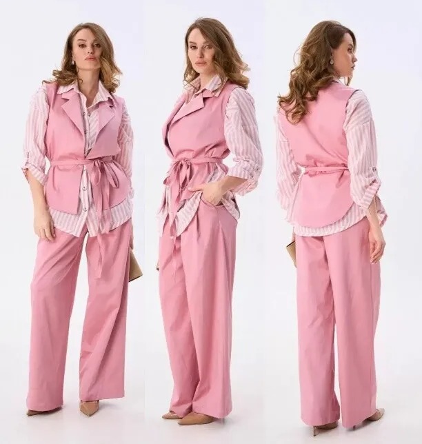 Костюм, жилет, брюки, рубашка NikVa 956-3