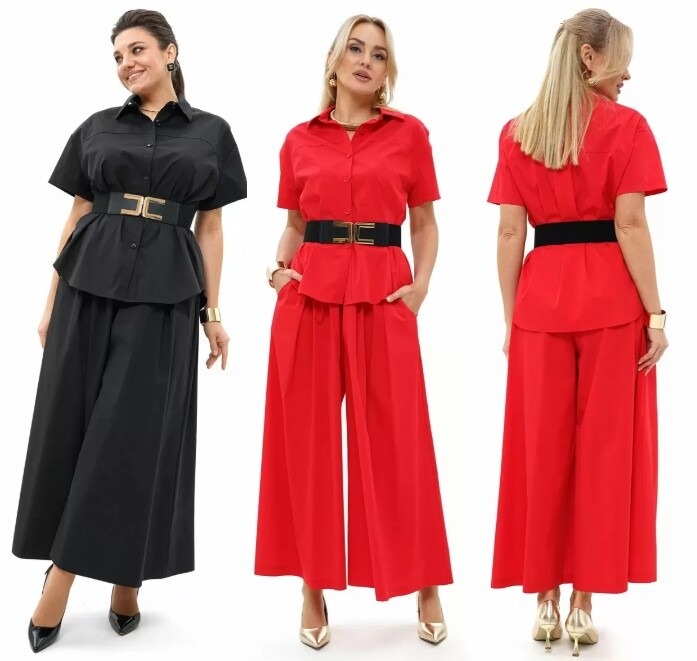 Комплект, блузка, юбка, брюки Alani Collection 2494