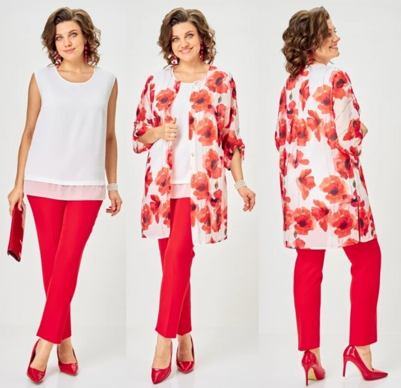 Костюм, брюки, топ, кардиган Svetlana-Style 2320