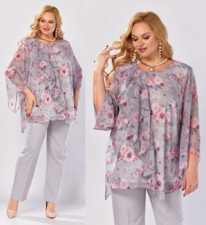 Комплект, блуза, брюки Элль-Стиль 2460