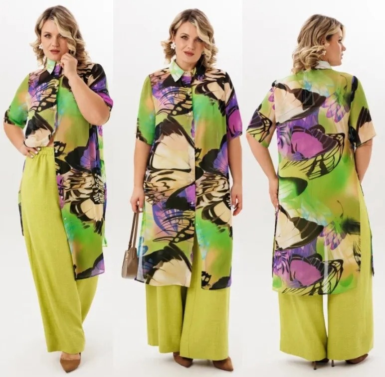 Комплект, блузка, брюки Anastasia 1334