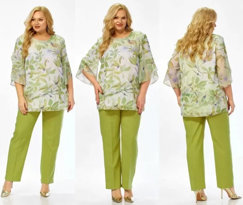 Комплект, блуза, брюки Элль-Стиль 2461