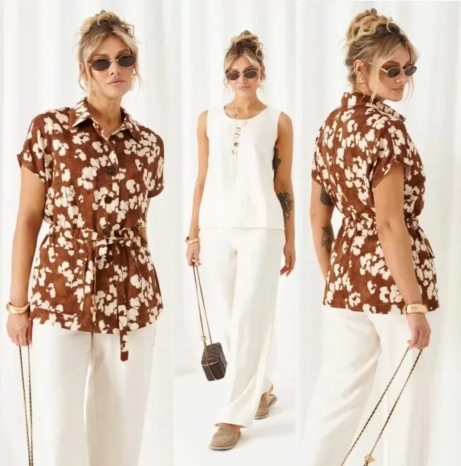 Костюм, топ, брюки, жакет Beautiful&Free 6453