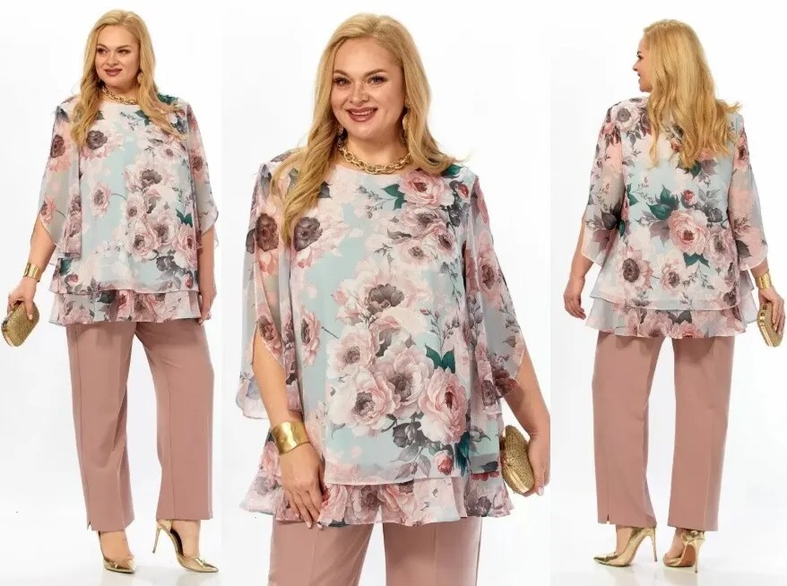 Комплект, блуза, брюки Элль-Стиль 2213/15