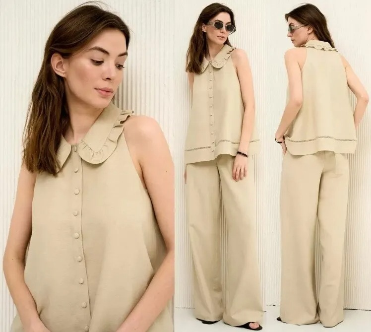 Костюм, блузка, брюки Colors of Papaya 1685