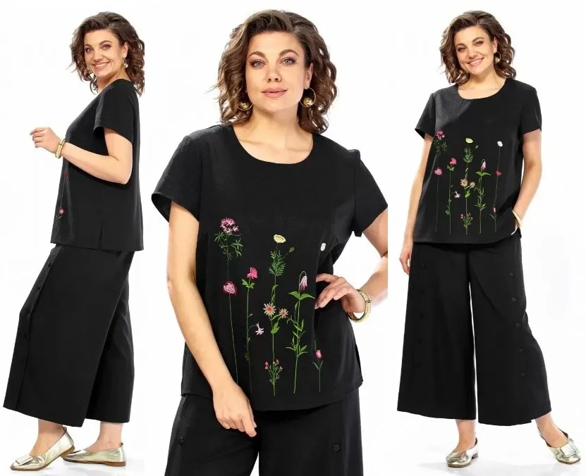 Комплект, блуза, кюлоты Alani Collection 2557