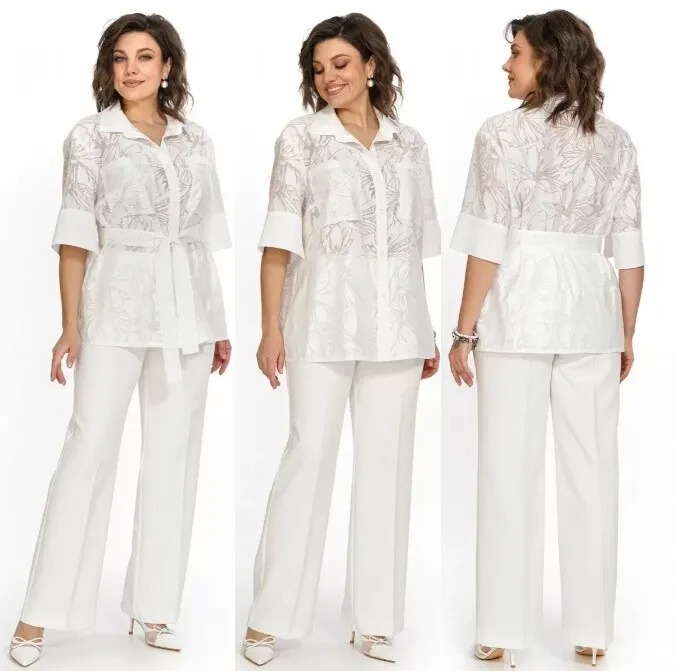 Комплект, блузка, брюки, блуза Alani Collection 2528