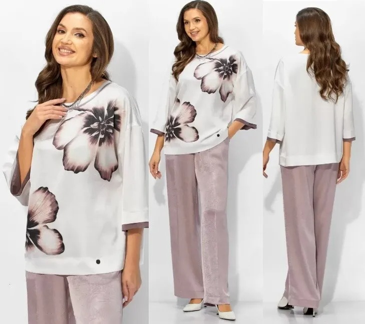 Комплект, блуза, брюки Taier 1432