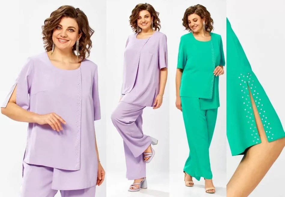 Костюм, блузка, брюки Mira Fashion 5688