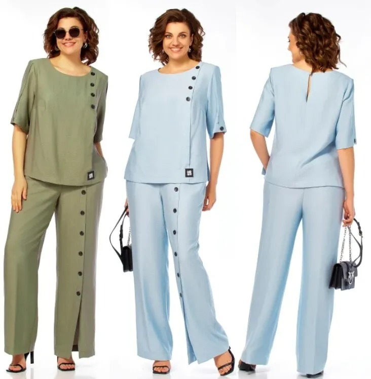 Костюм, блуза, брюки Ольга Стиль С-1022