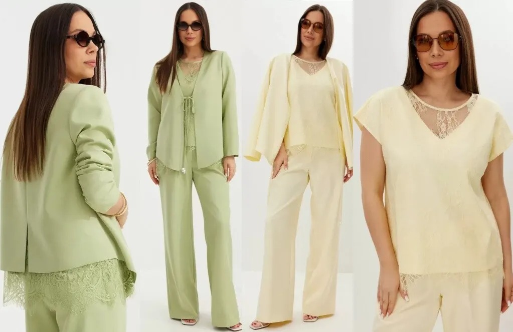 Костюм, кардиган, блуза, брюки Магия Моды 2709