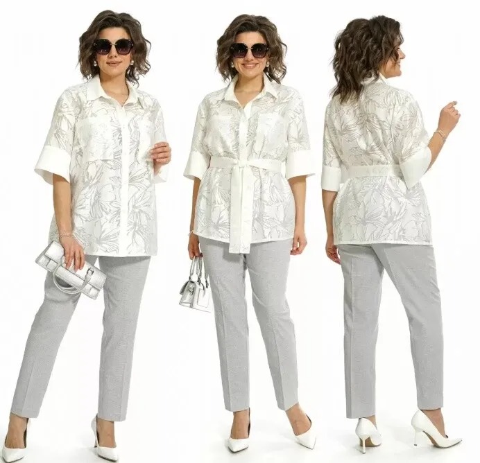 Комплект, блуза, брюки Alani Collection 2554