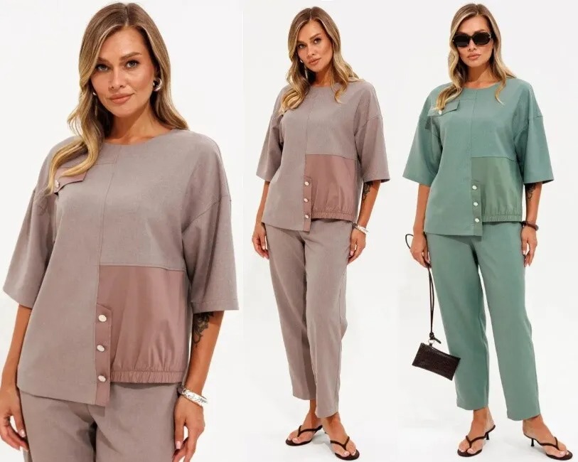 Комплект, блузон, брюки Liona Style 973