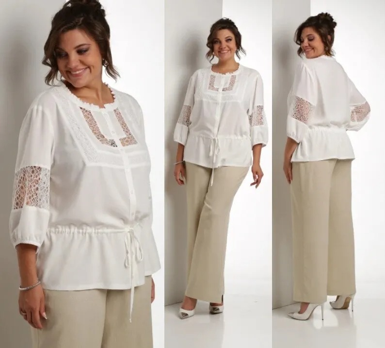 Комплект, блуза, брюки ZigzagStyle 558