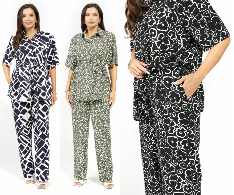 Комплект, блузка, брюки Alani Collection 2628