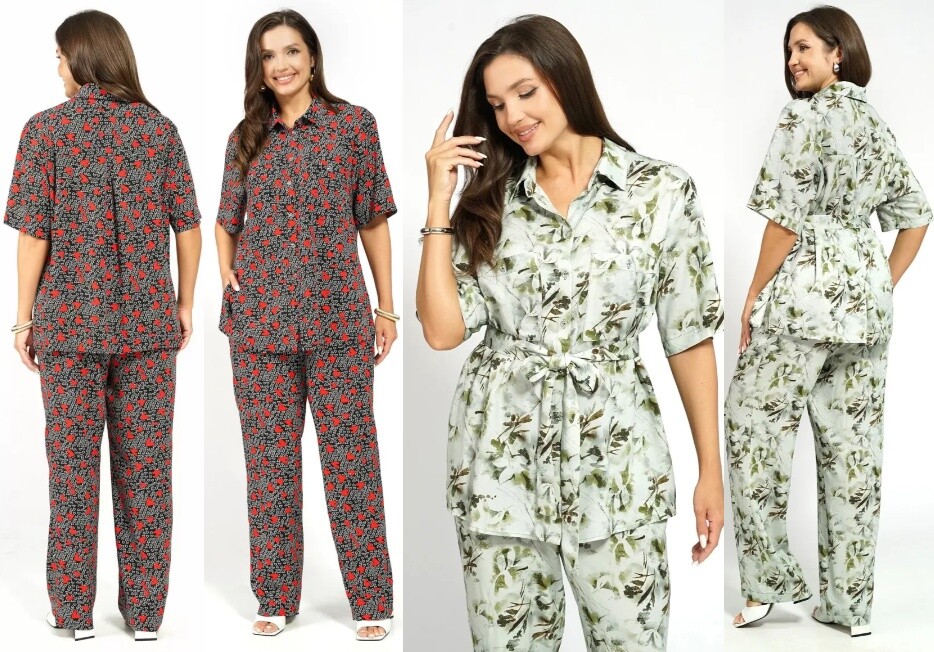 Комплект, блузка, брюки Alani Collection 2628