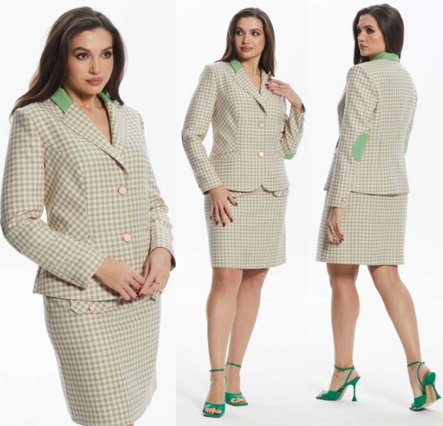 Костюм, жакет, юбка Angelina A917