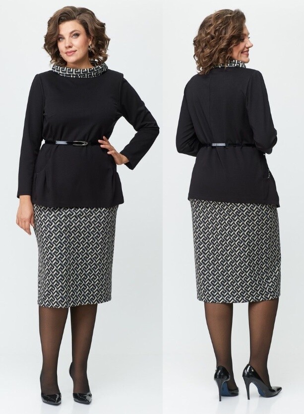 Комплект, джемпер, юбка T&N 7440