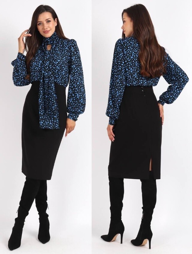 Костюм, блузка, юбка, блуза Mia-Moda 1488