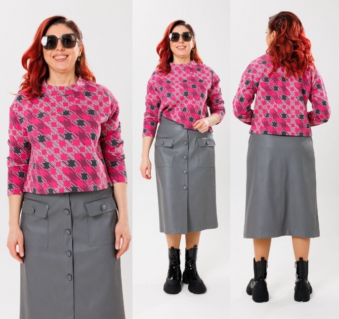 Комплект, блуза, джемпер, юбка Mubliz 117