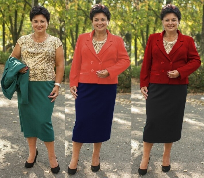 Блуза, жакет, юбка Classic Moda 566