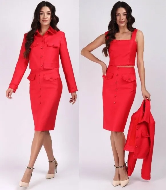 Костюм, жакет, топ, юбка Mia-Moda 1420-3